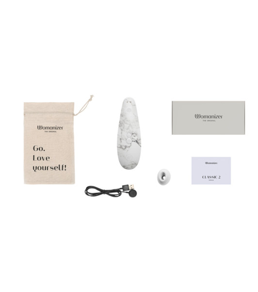 Womanizer Marilyn Monroe Special Edition Womanizer Marilyn Monroe Non-contact Clitoral Stimulator, White Marble - 8 - notaboo.es