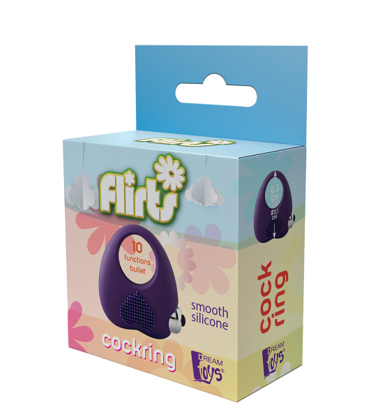 Dream Toys silicone cockring, purple - 3 - notaboo.es