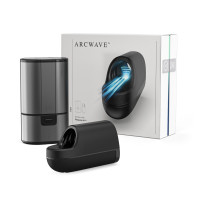 Masturbador masculino Arcwave Ion con estimulación por ondas, negro