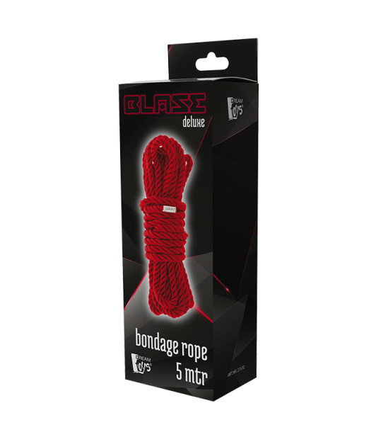 BLAZE DELUXE BONDAGE ROPE 5M RED - 2 - notaboo.es