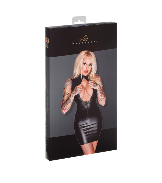 Erotic Noir Handmade Vinyl Dress, black, S - 2 - notaboo.es