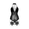 Боди с чокером и цепочками Noir Handmade черное, S - 3 - notaboo.es