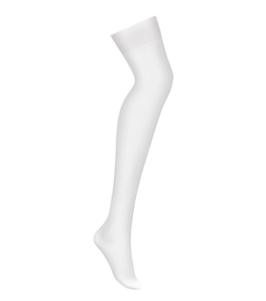 Erotic stockings Obsessive S800, white, L/XL - 6 - notaboo.es