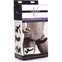 Power Pegger Dual Strap Vibrator - Black