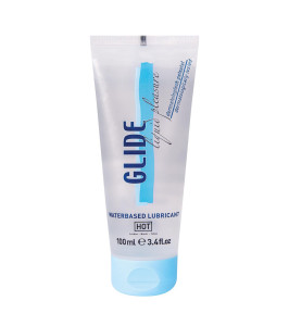 Waterbased lubricant HOT Glide Liquid Pleasure, 100 ml Waterbased lubricant HOT Glide Liquid Pleasure, 100 ml - notaboo.es