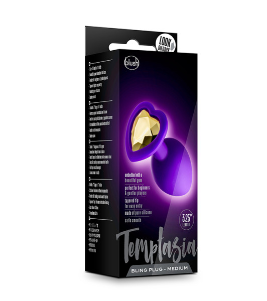 Temptasia - Bling Plug mediano - Púrpura - 3 - notaboo.es