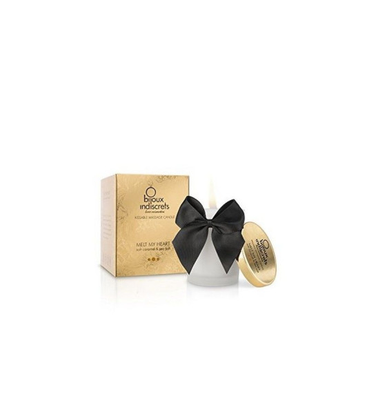 Vela de masaje comestible Bijoux Indiscrets, con aroma y sabor a caramelo salado - 3 - notaboo.es