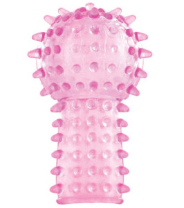 Boquilla de dedo en relieve Love in the Pocket, rosa, 7 x 3 cm - notaboo.es