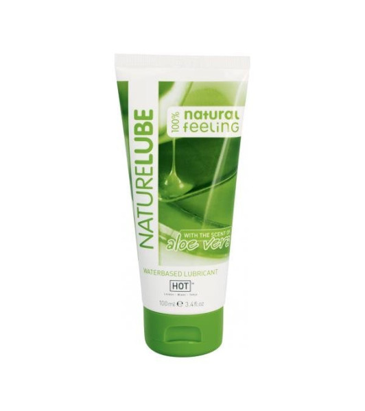 Lubricante a base de agua HOT Nature Aloe Vera, 100 ml - notaboo.es