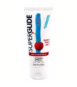 lubricant waterbased edible HOT Superglide Cherry, 75 ml lubricant waterbased edible HOT Superglide Cherry, 75 ml - notaboo.es