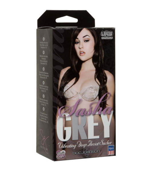 Мастурбатор ротик из киберкожи, с вибрацией, Doc Johnson Sasha Grey - 1 - notaboo.es