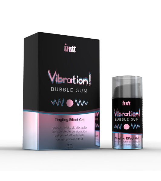 Chicle vibrador INTT, 15 ml - notaboo.es