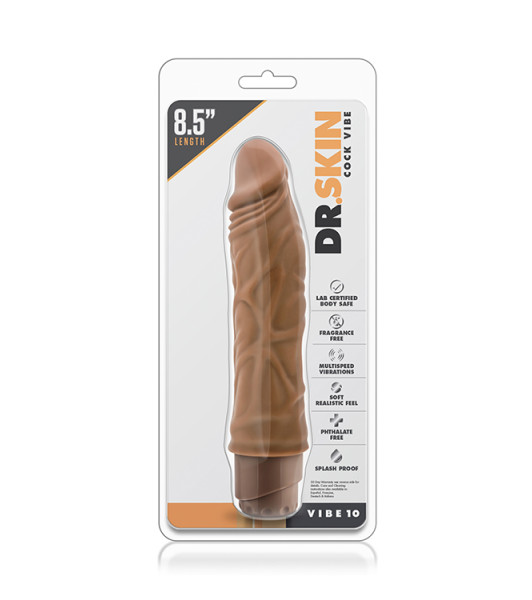 Dr. Skin - Cock Vibe no10 Vibrator - Mocha - 6 - notaboo.es