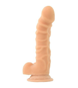 Doc Johnson cyberskin dildo with Realistic Scrotum - notaboo.es