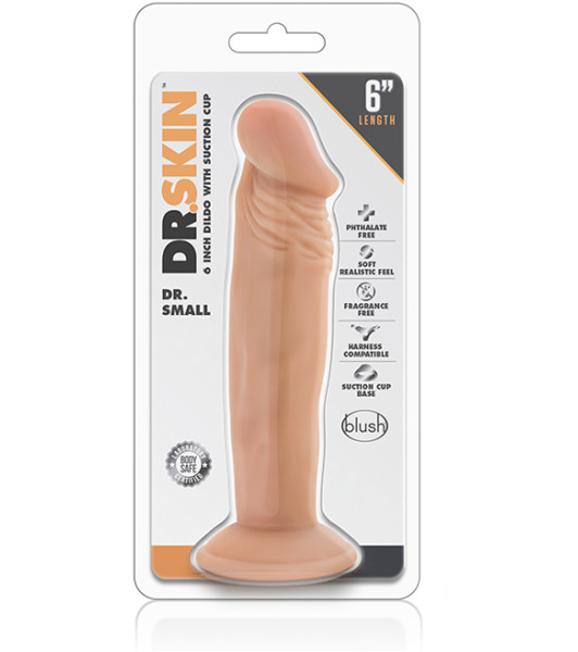 Dr. Skin - Dildo Dr. Small con ventosa - Vainilla - 1 - notaboo.es