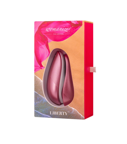 Estimulador de clítoris por vacío Womanizer Liberty Pink Rose - 1 - notaboo.es