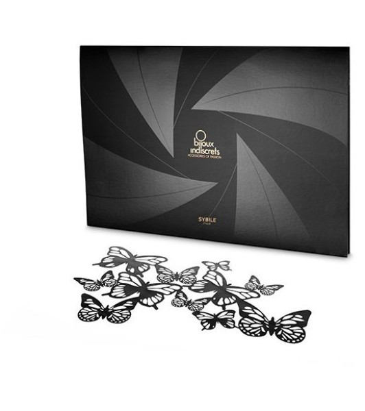 Máscara autoadhesiva Sybille Bijoux Indiscrets, vinilo, negro - 7 - notaboo.es