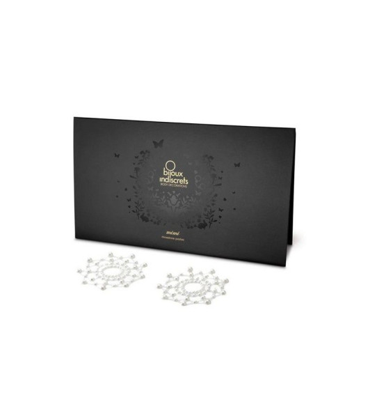 Bijoux Indiscrets Mimi adhesivos para pezones con perlas, blanco - 2 - notaboo.es