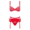 Conjunto de encaje rojo Heartina S / M - 7 - notaboo.es
