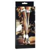 White Lace Top Blk Fishnet Thigh Hi Bow - 1 - notaboo.es