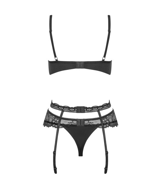 Conjunto erótico negro Heartina S / M - 6 - notaboo.es