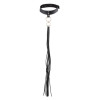 Bijoux Indiscrets Maze long tassel collar, eco leather, black, 27-41 cm - 1 - notaboo.es