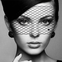 Bijoux Indiscrets Louise self adhesive vinyl mask, black