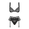 Conjunto erótico negro Heartina S / M - 5 - notaboo.es