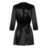 Bata erótica Obsessive Satinia, negra, L/XL - 8 - notaboo.es