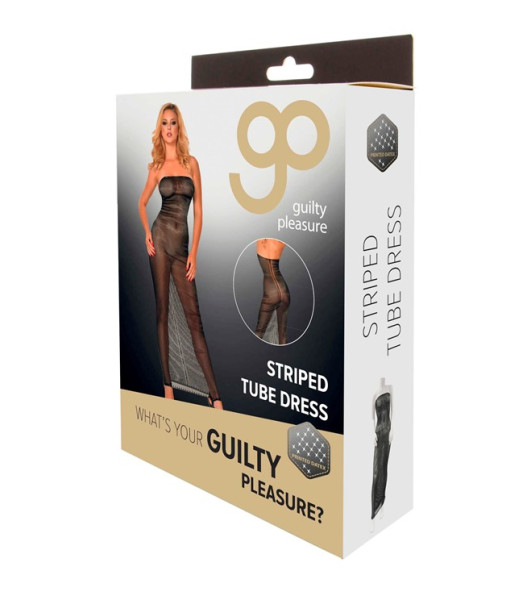 GP PRINTED DATEX STRIPED TUBE DRESS, S - 2 - notaboo.es