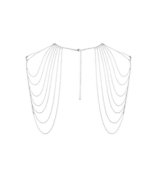 Magnifique · Cadena metálica hombros y espalda joyería plata - 7 - notaboo.es