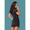 Peignoir Obsessive - 810-PEI-1, XXL, negro - 4 - notaboo.es