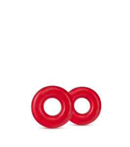 STAY HARD DONUT RINGS OVERSIZED RED - notaboo.es