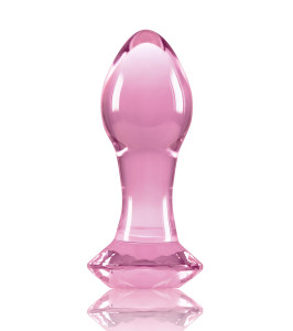 NS Novelties plug anal con tapón de diamante, cristal, rosa, 7 x 3 cm - notaboo.es