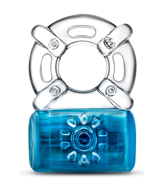 PLAY WITH ME PLEASER RECHARGEABLE C-RING BLUE - 1 - notaboo.es