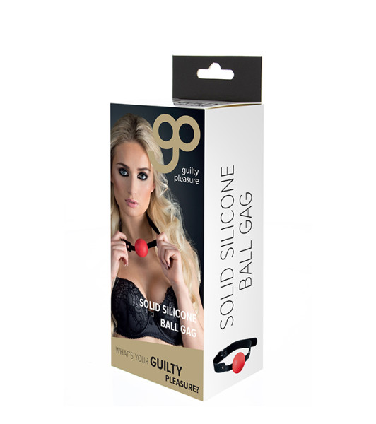 GP SOLID SILICONE BALL GAG RED - 4 - notaboo.es