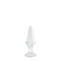 FIREFLY GLASS TAPERED PLUG SMALL CLEAR