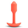 B-VIBE VIBRATING SNUG PLUG 1 ORANGE - 1 - notaboo.es