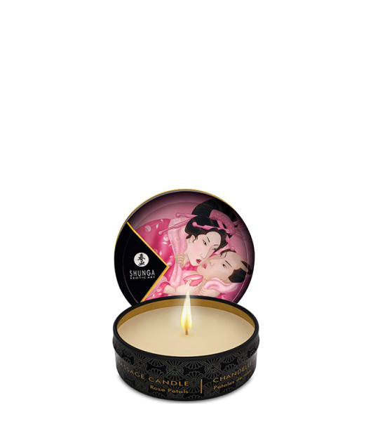 Shunga - Mini Massage Candle Rose Petals 30 ml - notaboo.es