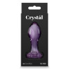 NS Novelties anal plug with flower stopper, glass, purple, 8.9 x 3 cm - 1 - notaboo.es