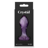 NS Novelties plug anal con tapón de flor, cristal, morado, 8,9 x 3 cm - 1 - notaboo.es