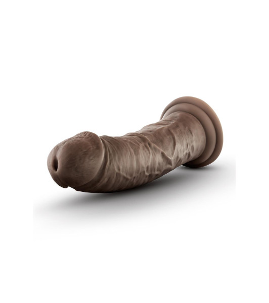 DR. SKIN SILICONE DR. SHEPHERD 8 INCH DILDO WITH SUCTION CUP CHOCOLATE - 1 - notaboo.es