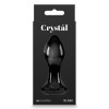 NS Novelties glass anal plug with diamond stopper, black, 7 x 3 cm  - 1 - notaboo.es