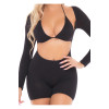 KNOCKOUT 2PC PLAYSUIT SET BLACK, OS - 2 - notaboo.es