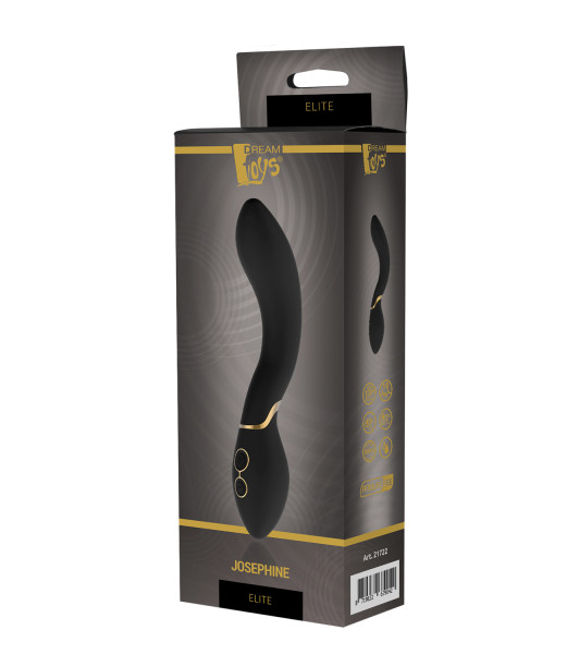 Vibrator ELITE JOSEPHINE black with gold coloured accents - 2 - notaboo.es