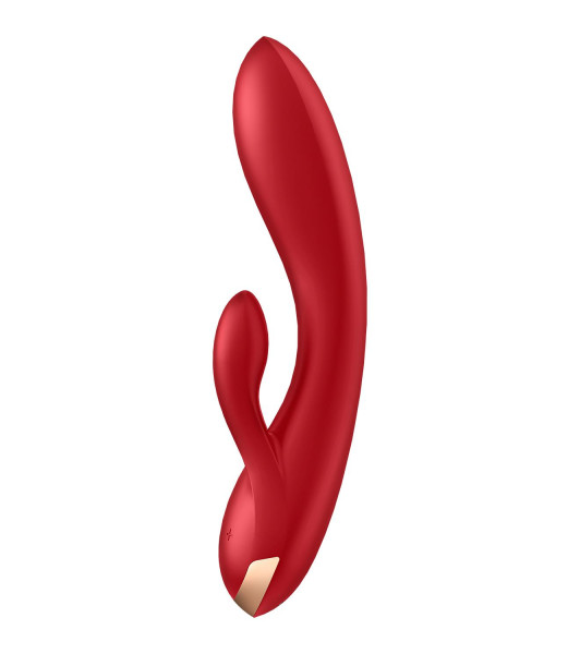 VIBRADOR DOUBLE FLEX CON APP SATISFYER ROJO - 3 - notaboo.es