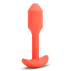 B-VIBE VIBRATING SNUG PLUG 1 ORANGE - 3 - notaboo.es