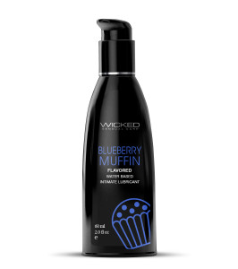 Water-based oral lubricant Wicked, blueberry muffin flavor, 60 ml - notaboo.es