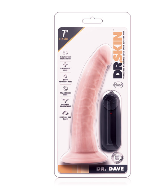 DR. SKIN DR. DAVE 7INCH VIBRATING COCK - 2 - notaboo.es