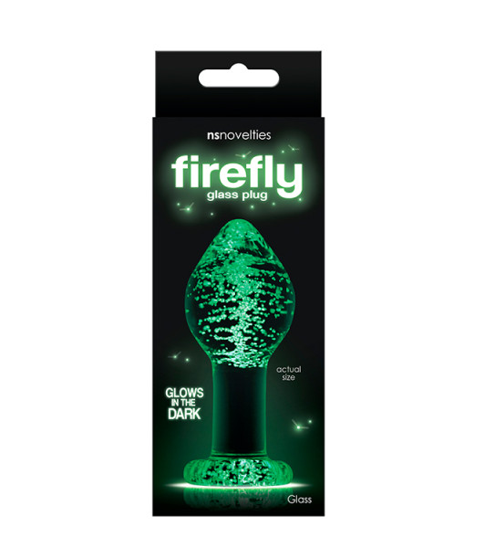 FIREFLY GLASS PLUG LARGE CLEAR - 3 - notaboo.es